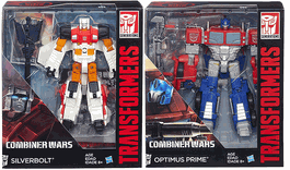 Optimus Prime and Silverbot make up the Voyager Class of the Combiner Wars sub-line.